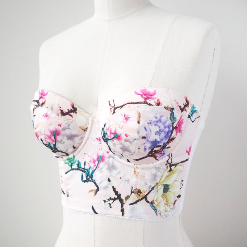 Esplanade Bra in Pale Charmeuse by Orange Lingerie