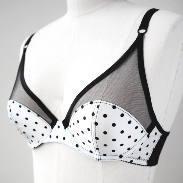 Fenway Bra Instant Download PDF Sewing Pattern - Orange Lingerie
