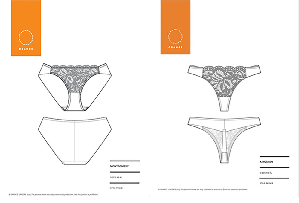 Introducing the Montgomery Brief and Kingston Thong Patterns! - Orange ...