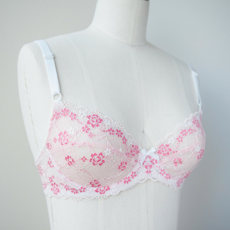 36DD Light Pink Floral Lace Body by and 50 similar items