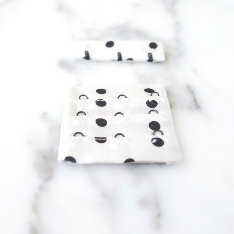 Leverett closure sewing pattern by Orange Lingerie - 3 hook high version