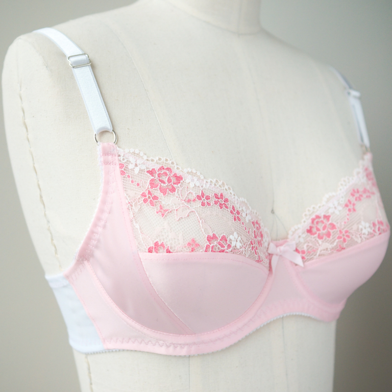 Pink Marlborough Bra by Orange Lingerie
