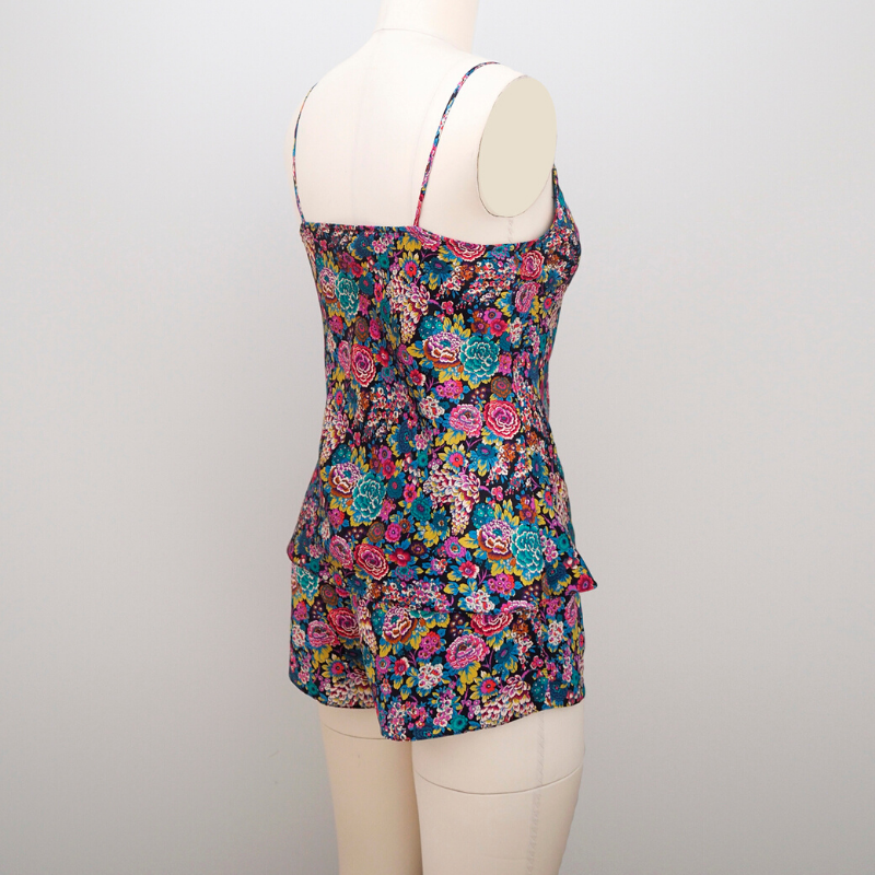 Orange Lingerie Richdale Tap Shorts Sewing Pattern with Bellevue Camisole Back View