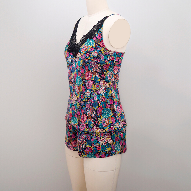 Orange Lingerie Richdale Tap Shorts Sewing Pattern with Bellevue Camisole Front View