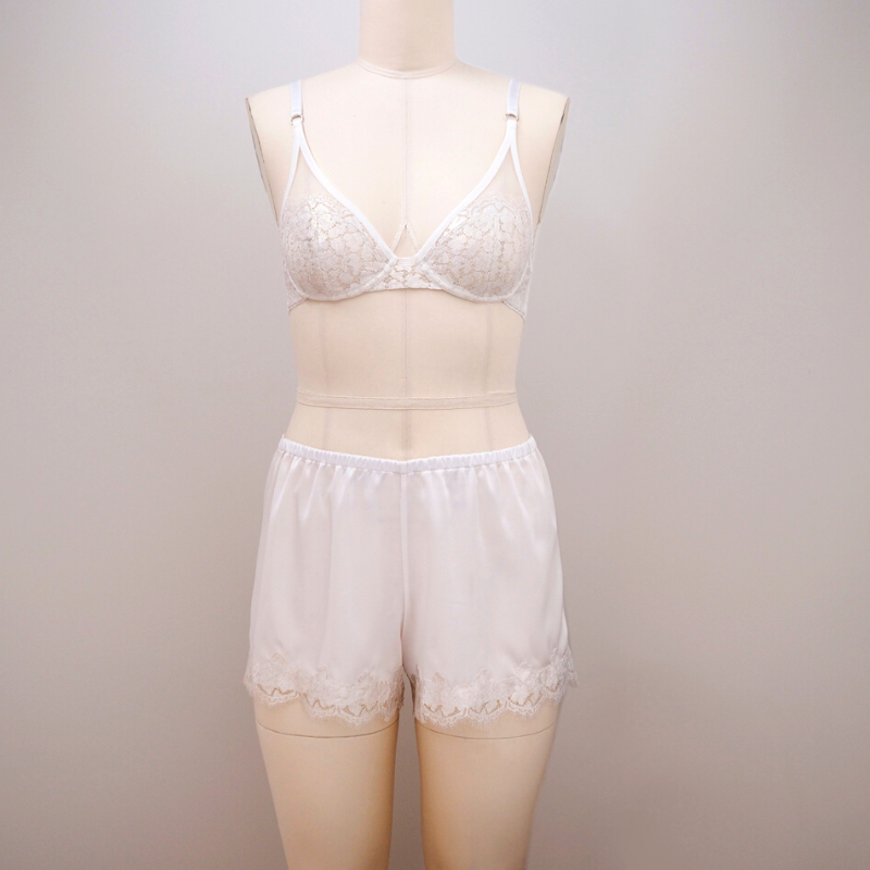 Orange Lingerie Richdale Tap Shorts Sewing Pattern with Fenway Bra Front View