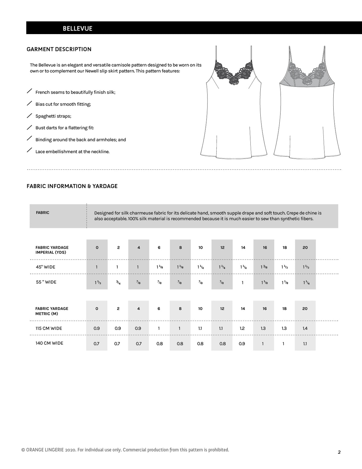 Camisole No. - Search -  - Free Download Patterns